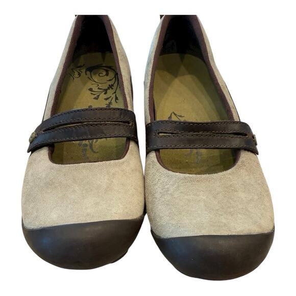 Merrell Plaza Bandeau Mary Jane Comfort Walking Shoes Tan Suede Women US 8.0 - Picture 5 of 10